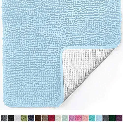 Gorilla Grip Original Luxury Chenille Bathroom Rug Mat - 60x24, Extra Soft and Absorbent Shaggy Rugs, Machine Washable, Quick Dry