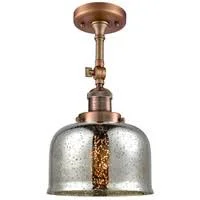Innovations Lighting 203-AC-G78-LED Large Bell Wall Sconce Antique Copper