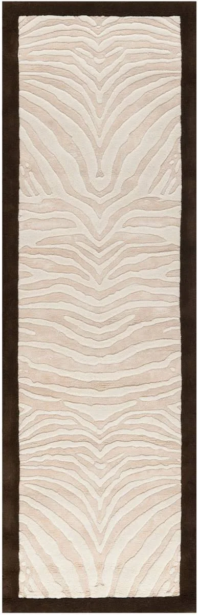 Safavieh Soho Rug SOH443A Ivory, Espresso, 2& 6x22 x 8&