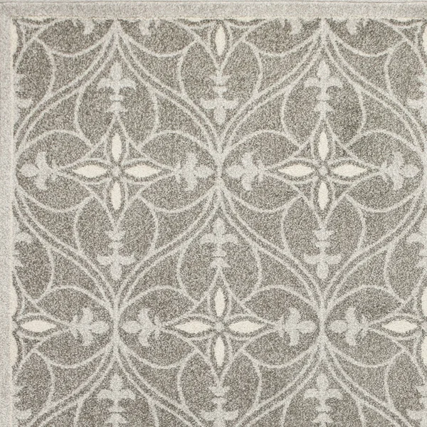 Domani Lesedi Traditional Mosaic Area Rug - 6&7x22 x 9&6x22 - Grey