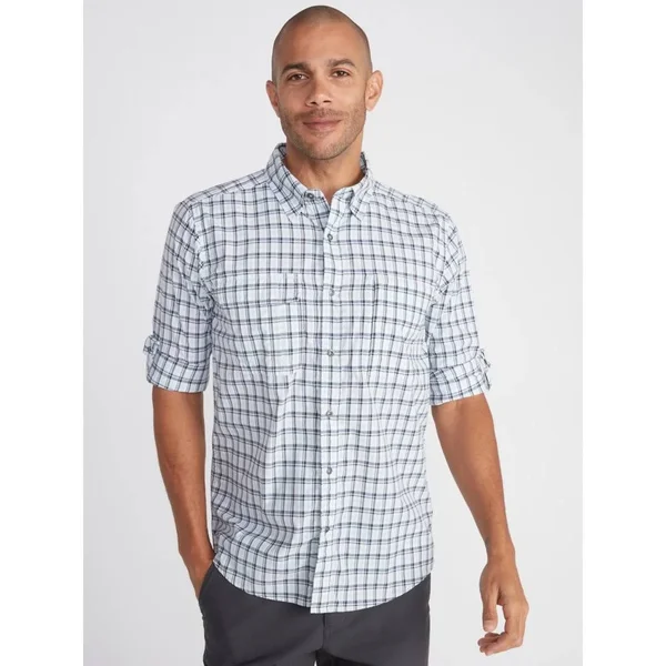 ExOfficio Men's BugsAway Halo LS Shirt - Large - Blue Bell