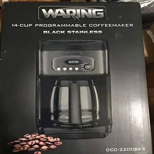 Waring Pro - 14-Cup Coffeemaker - Black Stainless Steel