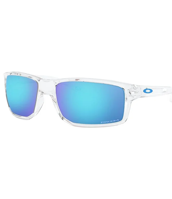 Oakley OO9449 Gibston Sunglasses - 944904 Polished Clear/Prizm Sapphire