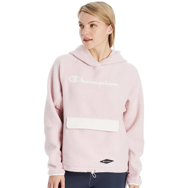Champion Women's Sherpa Hoodie - Hush Pink - XL Average