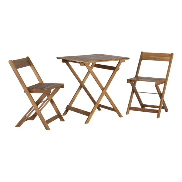 Linon 3-Piece Dixon Bistro Set, Brown