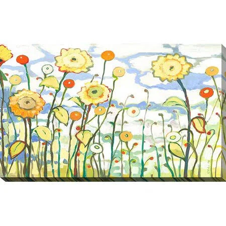 Watching The Clouds Go by by Jennifer Lommers Painting Print on Wrapped Canvas Picture Perfect International Size: 36x22 H x 60x