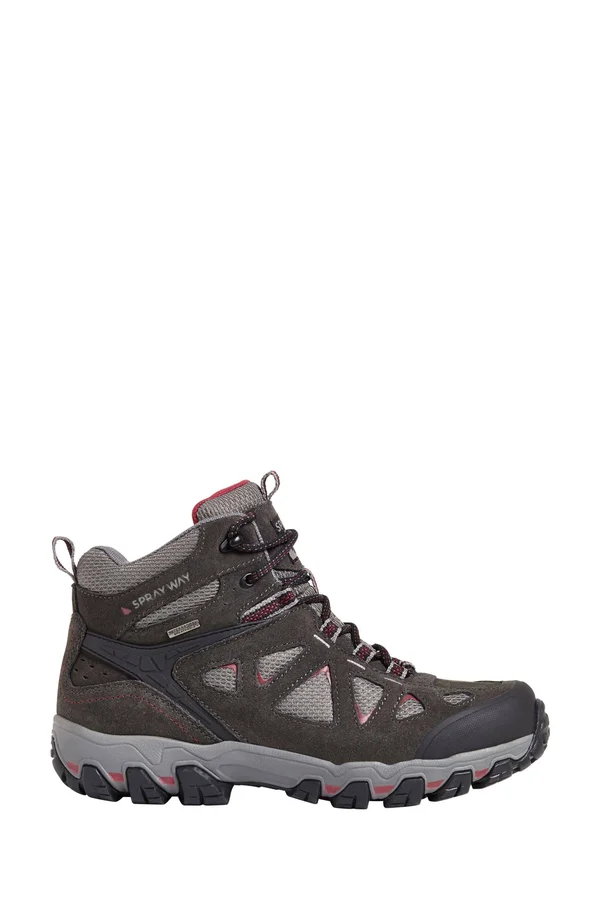 Sprayway Womens Iona Mid HydroDRY Waterproof Walking Boots Black UK 7