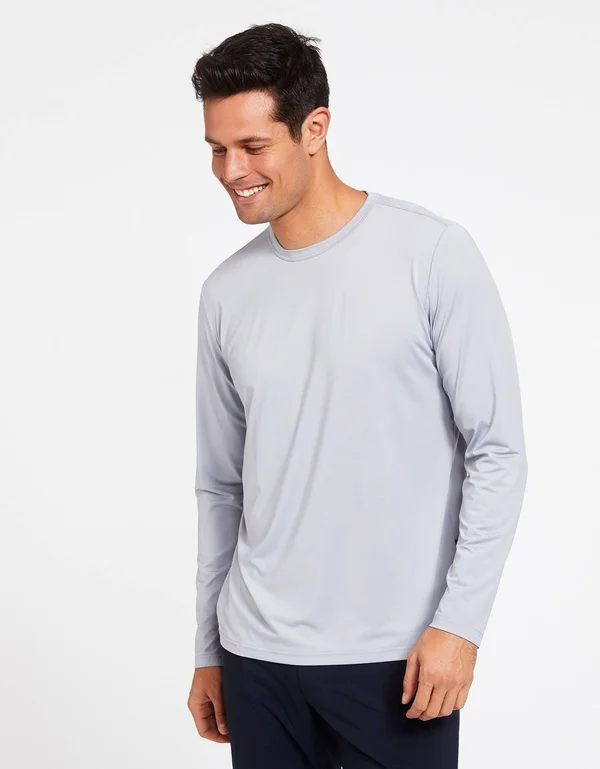 Solbari UPF 50+ Men's Sun Protection Long Sleeve Fitness Active T-Shirt - UV Protection, Sun Protective