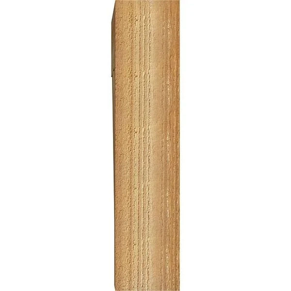 Ekena Millwork BKT04X18X18TRA05RWR 4x22W x 18x22D x 18x22H Traditional Block Rough Sawn BRACKET - Western Red Cedar