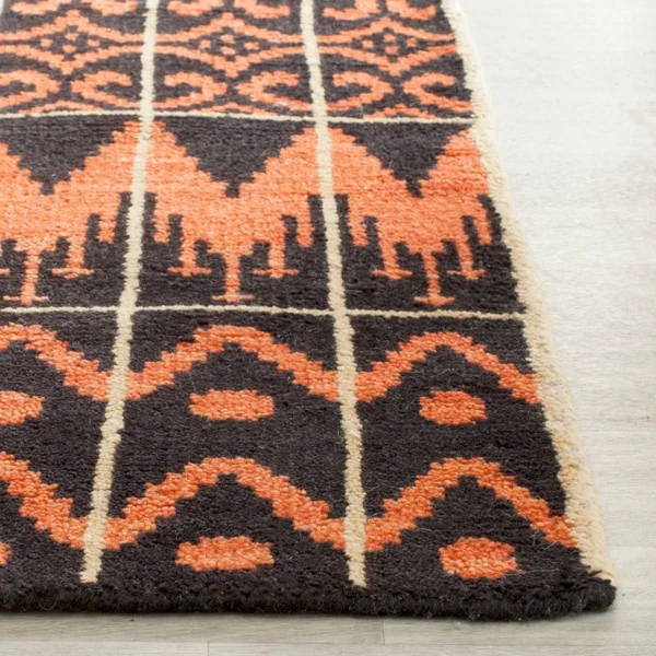 Safavieh Kenya KNY609A Orange - Black 6' x 9' Area Rug