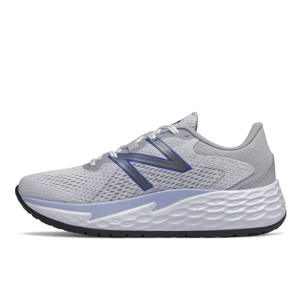 New Balance Women's Fresh Foam Evare Running Shoe White/Purple 10