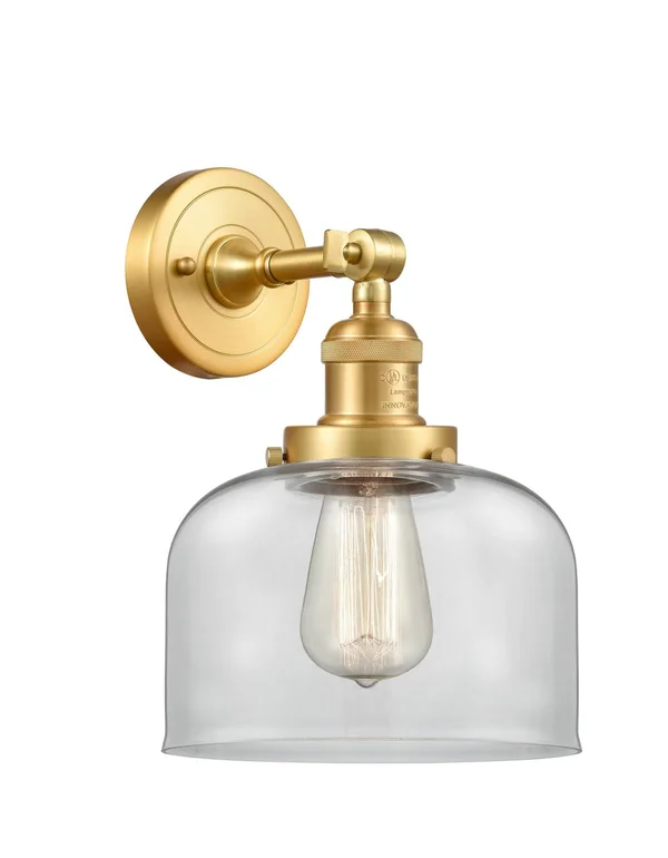 Innovations 203-SG-G72-LED Satin Gold Large Bell 1 Light Sconce