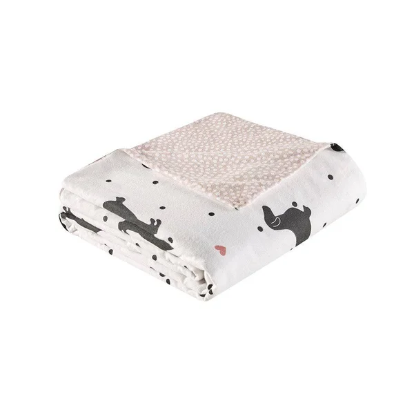 True North by Sleep Philosophy - Cozy Flannel Duvet Set - Olivia Dog - Full/Queen