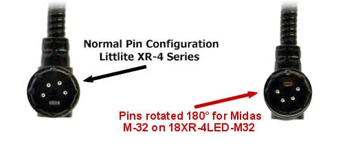 Littlite 18XR-4-LED Gooseneck Light for Midas M32