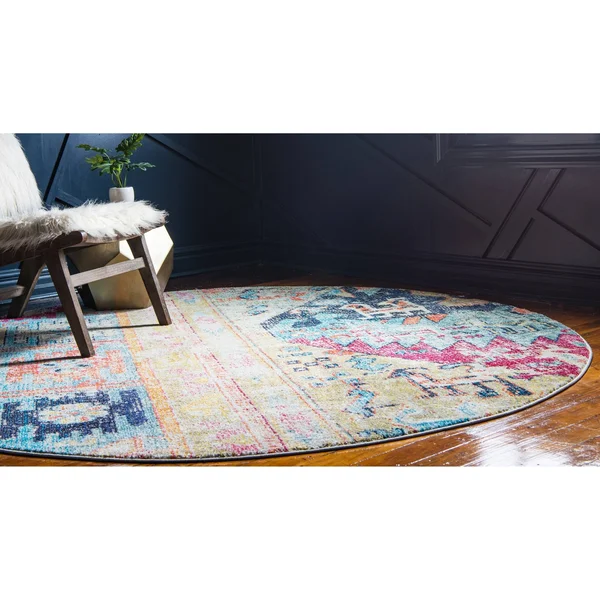Unique Loom Monterey Pochteca Area Rug - 5& x 8& - Multi