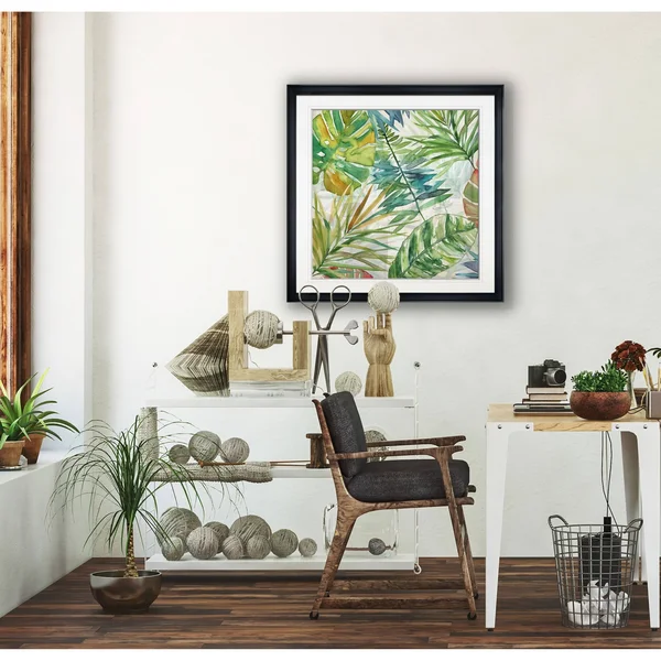 Wexford Home Tropical Sketchbook I -Framed Giclee Print, Size: 38 x 38