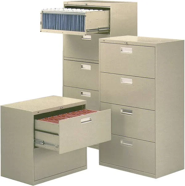 HON 600 Series Four-Drawer Lateral File, 30W x19-1/4d, Putty