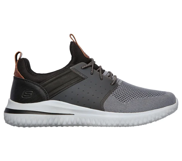 Men's Skechers Delson 3.0 Cicada Sneaker - Adult, Size: 9, Gray/Black