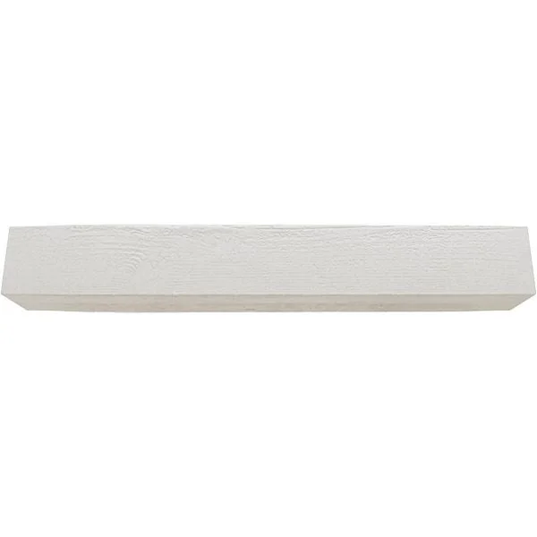 Ekena Millwork MANURS08X10X60UN 8x22H x 10x22D x 60x22W Rough Sawn Faux Wood Fireplace Mantel, Factory Prepped, Ready for Paint