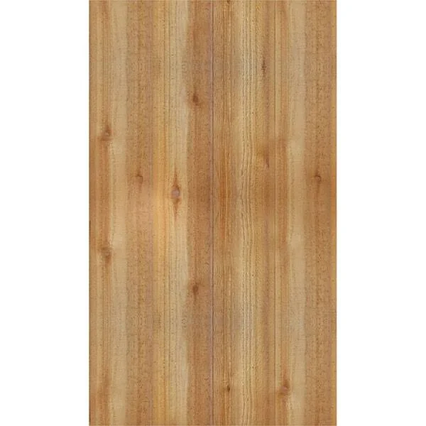 Ekena Millwork RBJ06S21X037RWR 21 1/2x22W x 37x22H TimberCraft Four 5 3/8x22 Boards Joined Board-n-Batten Shutters, Rough Sawn W