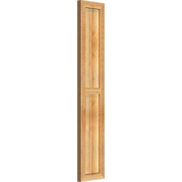10 3/4x22W x 55x22H TimberCraft Two 5 3/8x22 Boards Framed Board-n-Batten Shutters - Rough Sawn Western Red Cedar (Per Pair)