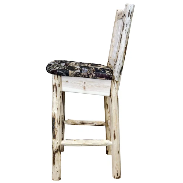 Montana Woodworks Homestead 24 in. Upholstered Counter Stool Buckskin