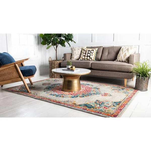 Unique Loom Penrose Alexis Ivory 10 ft. x 14 ft. Area Rug