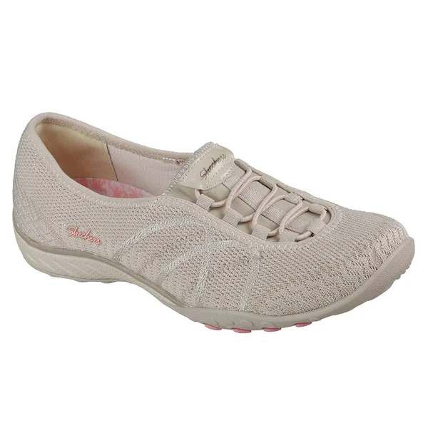 Skechers Women's Relaxed Fit Breathe Easy Sweet Jam Sneaker, Natural