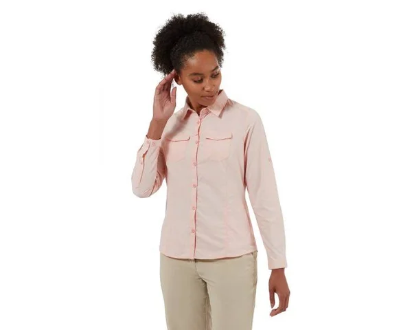 Women's Insect Shield Adventure II Long-Sleeved Shirt - Seashell Pink