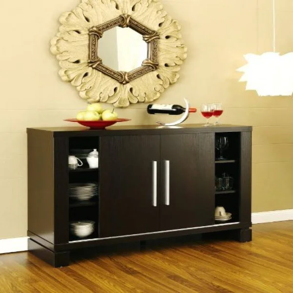 ioHOMES Studio Buffet with Wine Holder - Cappuccino