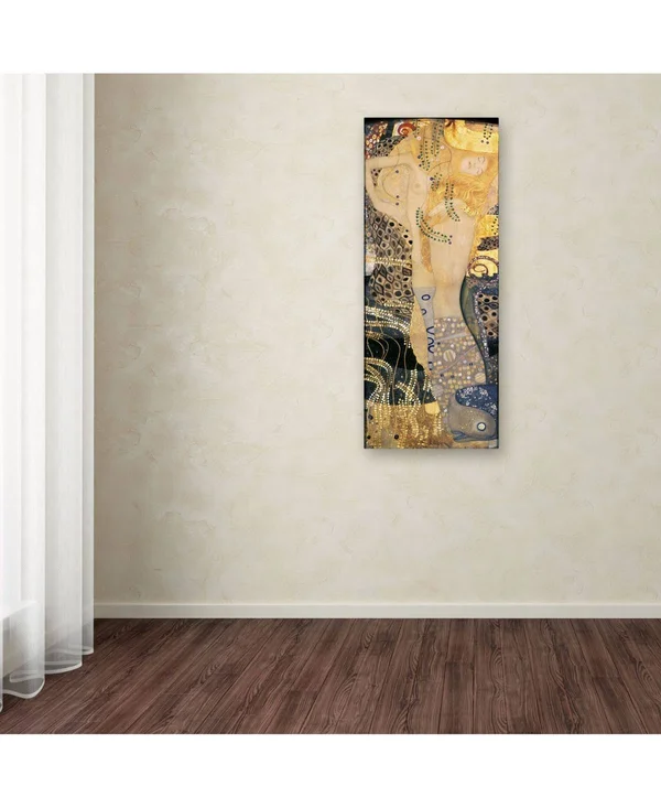 Trademark Fine Art Gustav Klimt 'Water Serpents' Canvas Art