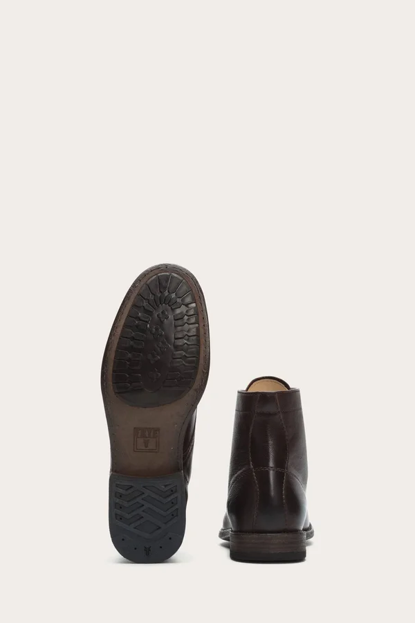Frye Tyler Lace Up Boots in Dark Brown - Men's Size 7