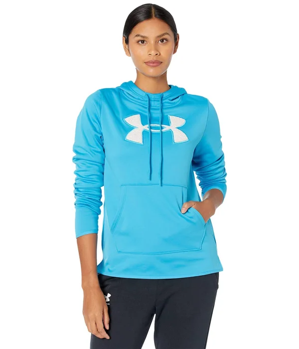 Under Armour Women's Fleece Big Logo Chenille/Shine Hoodie