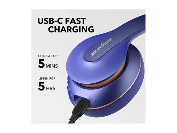 Anker Soundcore Life Q10 Wireless Bluetooth Headphones - Over Ear and Foldable, Hi-Res Certified Sound, 60-Hour Playtime and Fast