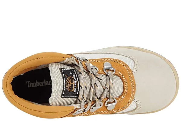 Timberland Kids Leather/Fabric Field Boot Boys Shoes 9481453 - 8.5 Toddler M - Beige