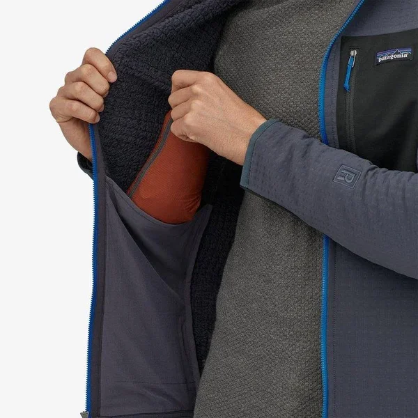 Smolder Blue Patagonia Men's R2 TechFace Hoody - M