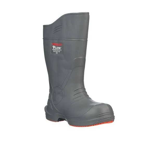 Tingley 28259 Rubber Boot, men's, 13, knee, gray, pr