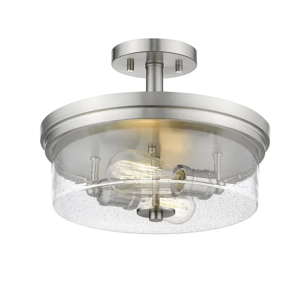 Z-Lite 464SF-BN Bohin - 2 Light Semi-Flush Mount Brushed Nickel