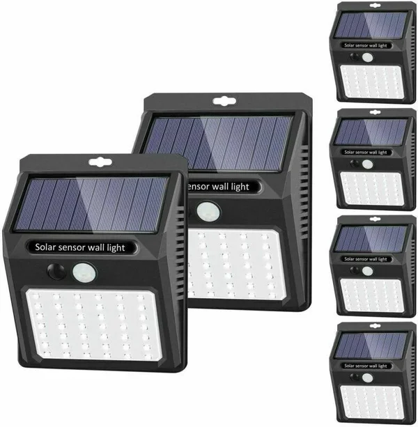 Solar Lights Outdoor [42 LED/3 Working Mode] - SEZAC Solar Security Lights Solar