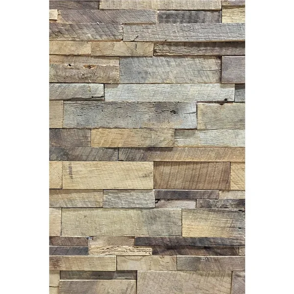 The Vintage Wood Floor Company 1 in. x 39.5 in. x 11.5 in. Reclaimed Natural American Barn Wood Wall PANEL, Brown