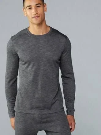 Rei Co-op Men's Midweight Base Layer Crew Top Gray L