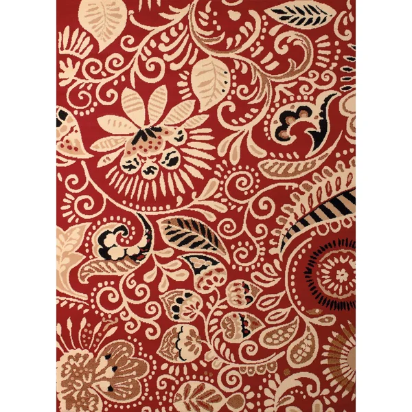 Westfield Home Montclaire Ginger Red Area Rug - 5&3x22 x 7&2x22