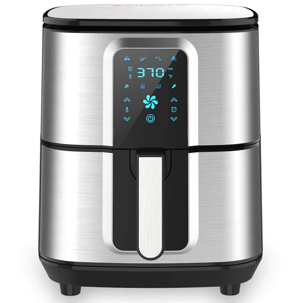 Kitcher 6.8qt Air Fryer - 1700W Toaster Oven & Oilless Cooker with Temperature Control, LED Touch Screen with 8 Presets, 50 R