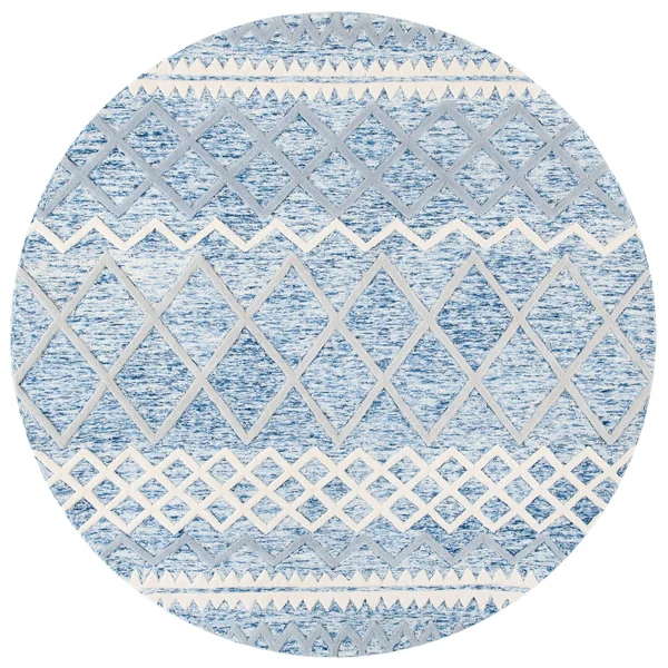 Safavieh Glamour Rug Collection GLM634A - Ivory - Grey - 9& x 12&