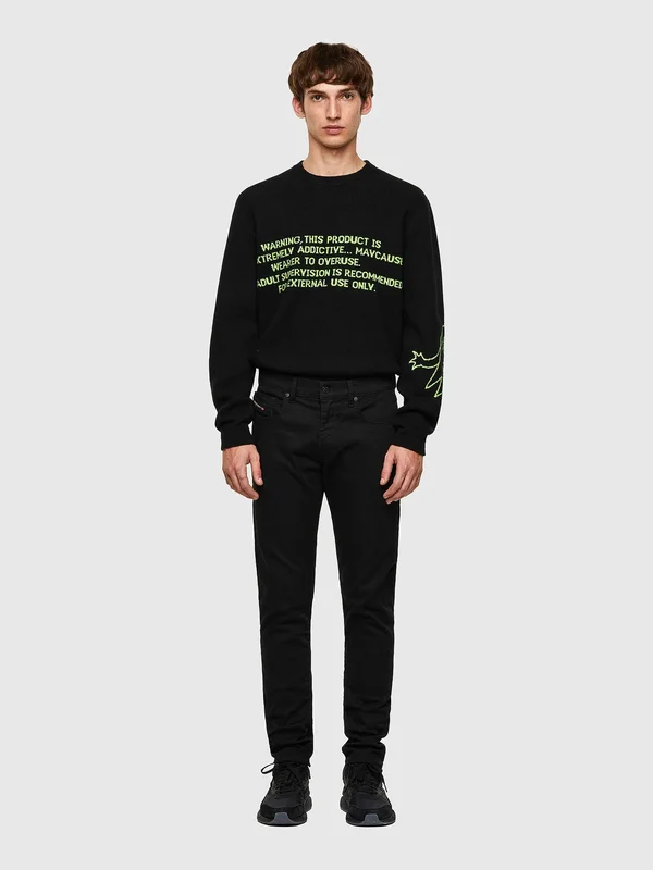 Diesel D-Strukt Slim Fit Jeans - Black - 29