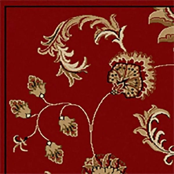 Radici Como 1835 7&9x22 x 11&0x22 Red Area Rug