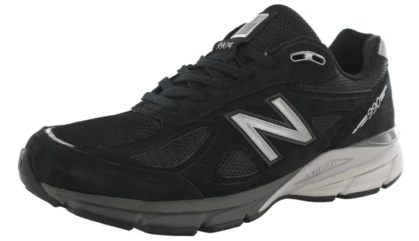 Balance Men's M990BK4 Running Shoe, Black/Silver, 12 D US