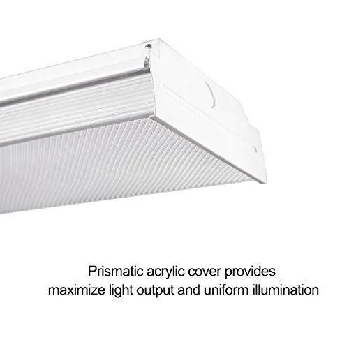FaithSail 4ft LED Wraparound 40W 4 Foot LED Shop Lights for Garage, 4400lm, LED