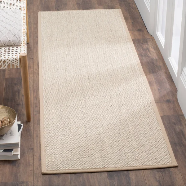 Safavieh Natural Fiber Marble/Black 6 ft. x 6 ft. Square Area Rug