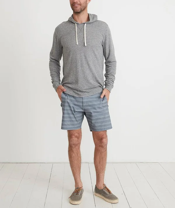 Marine Layer Printed Summer Short - Men's Navy Stripe, M